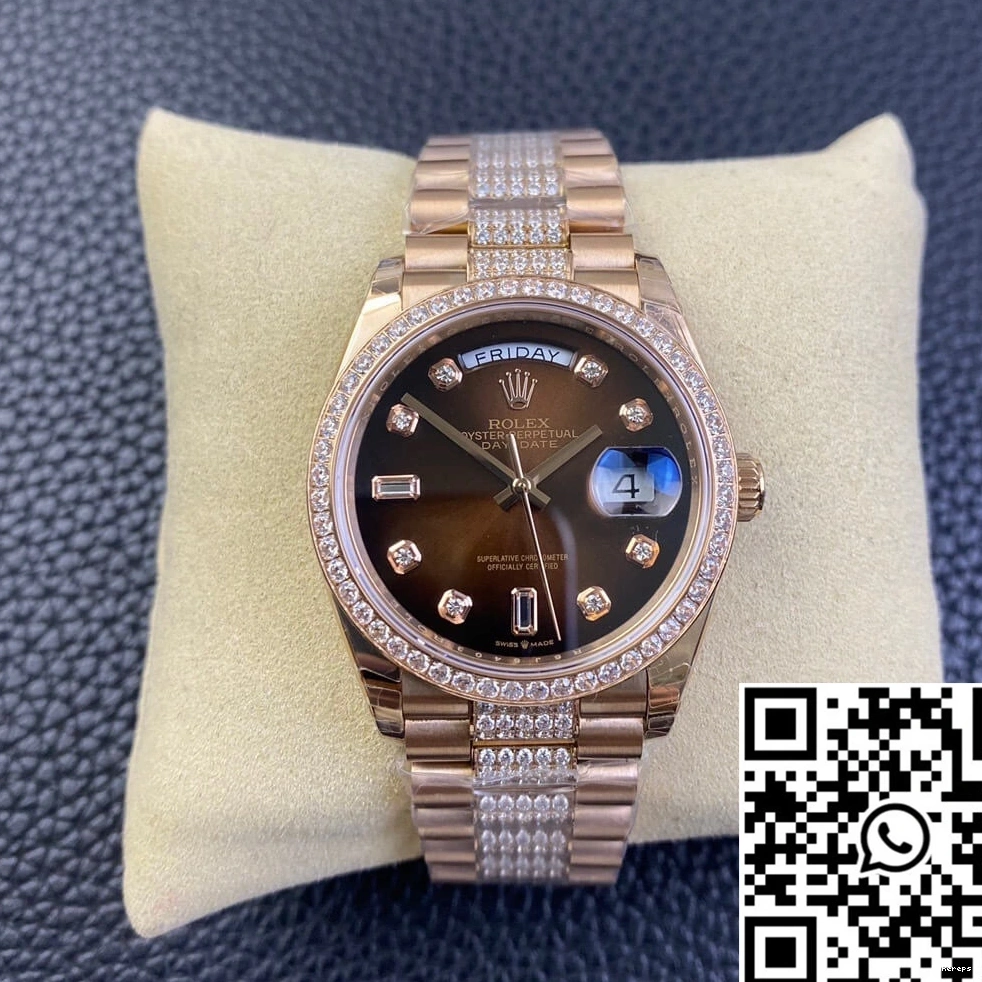 996 M128345rbr-0041 Day Rolex Factory Date Strap EW Comfortable Diamond 0812
